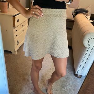 Woven tan skirt